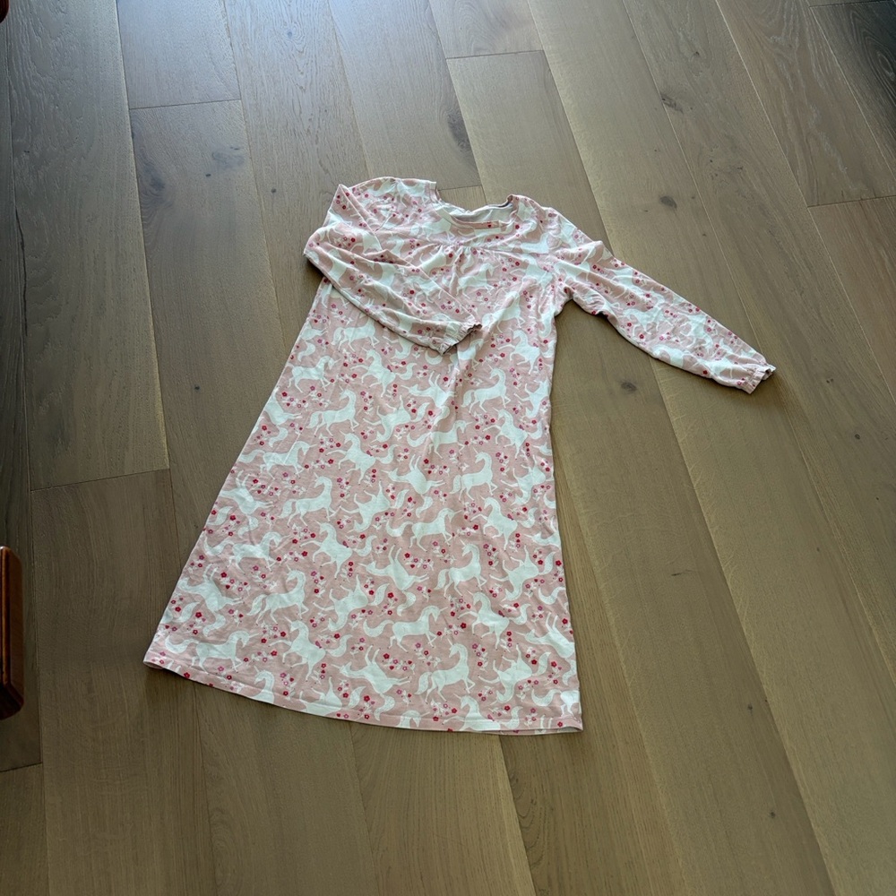Boden Pink Unicorn Kids Nightgown